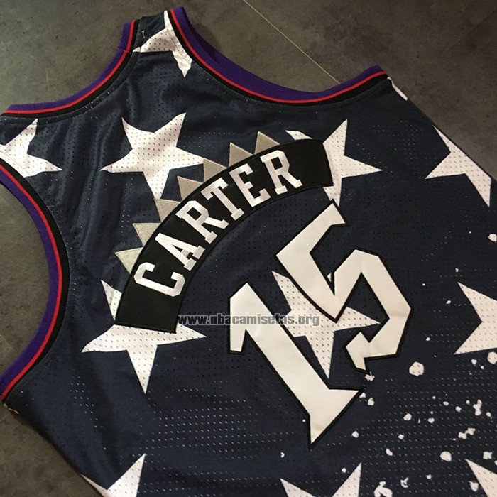 Camiseta Toronto Raptors Vince Carter NO 15 Independence Day Mitchell & Ness Negro
